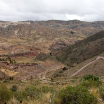 Some green down the pass to Cochabamba